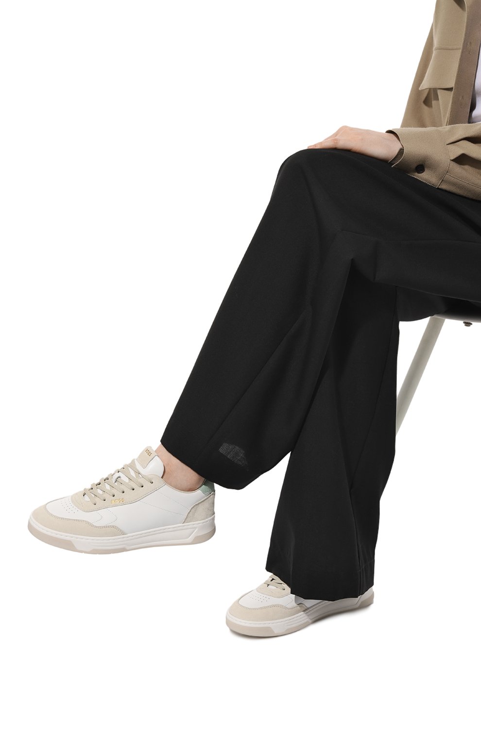 Кожаные кеды BOSS, арт. 50513572, фото 3