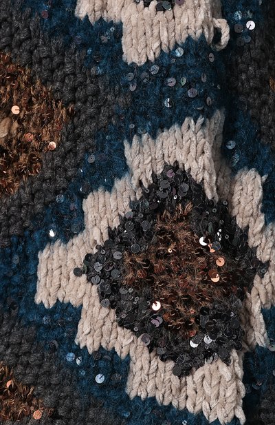 Вязаной кардиган с поясом и пайетками BRUNELLO CUCINELLI, арт. M9Z611036, фото 5