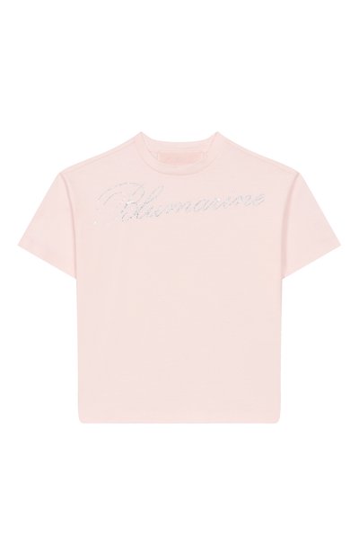 Хлопковая футболка BLUMARINE, арт. BFTS008.0.JF056/6A-12A