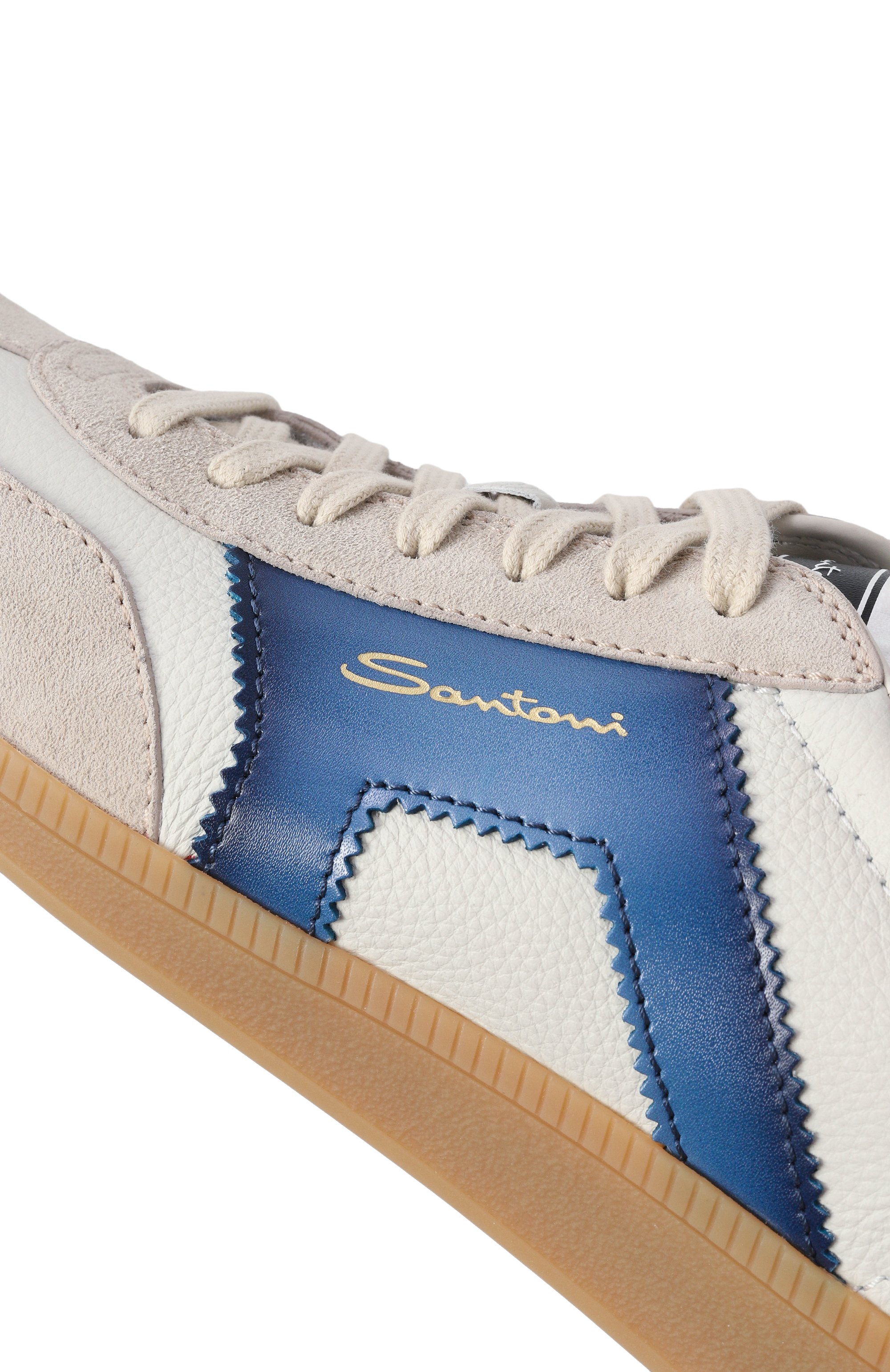 Кожаные кеды dbs oly SANTONI, арт. MBPG21965FARCN0C, фото 7