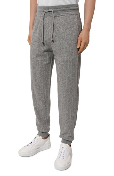 Джоггеры из кашемира и хлопка BRUNELLO CUCINELLI, арт. M0T783233G, фото 3