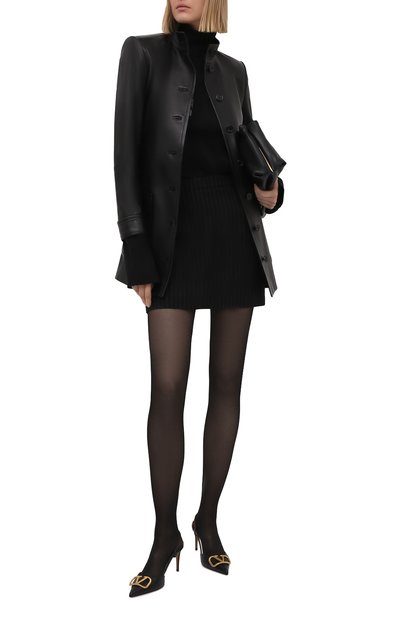 Кожаные туфли vlogo signature VALENTINO, арт. VW0S0R01/DSH, фото 2