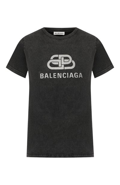Женская хлопковая футболка BALENCIAGA, арт. 583245/TGV75