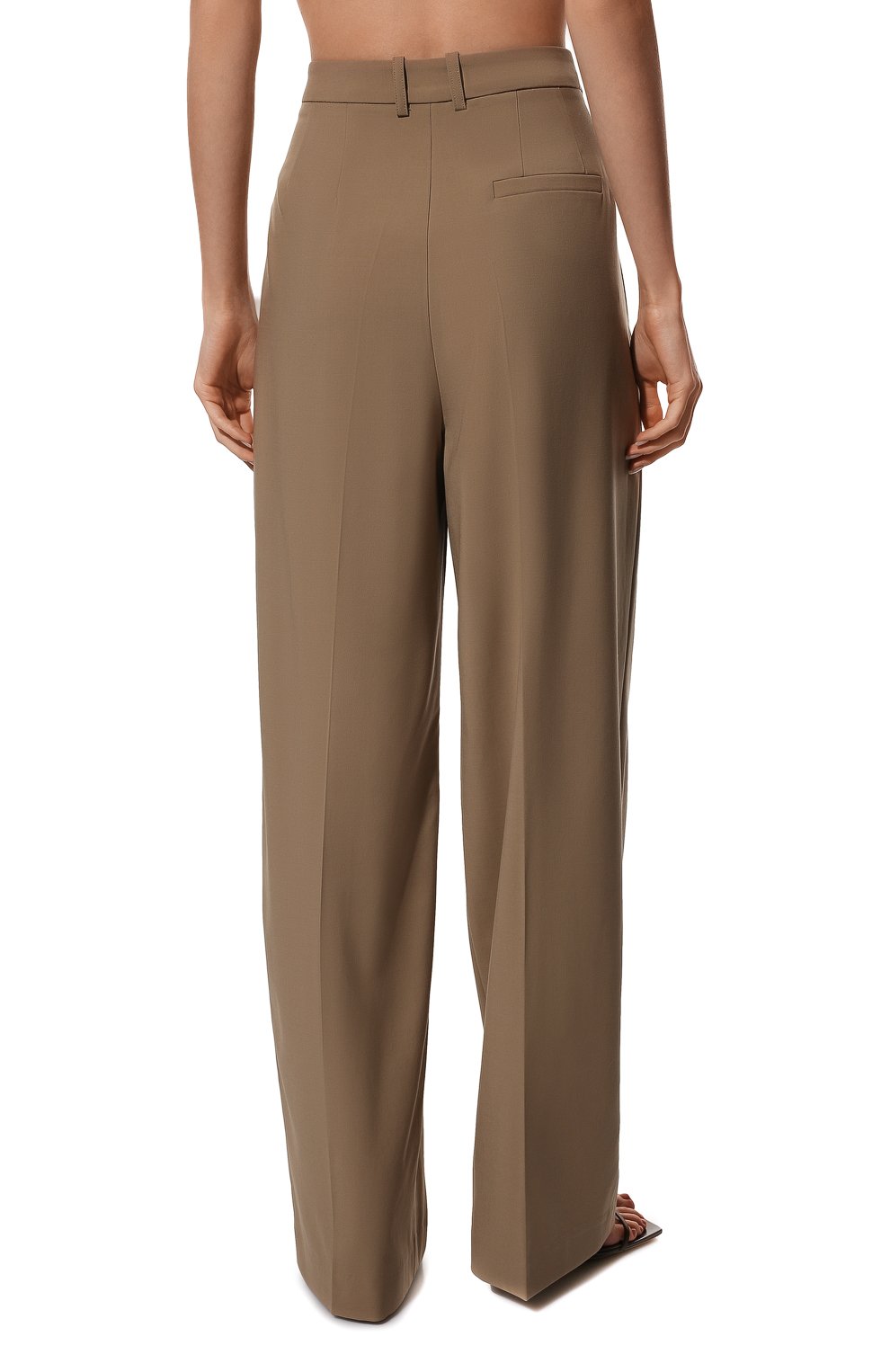 Шерстяные брюки AGREEG темно-бежевого цвета по цене 129000 руб., арт. 14053202, фото 4 Шерстяные брюки AGREEG, арт. 14053202, фото 4