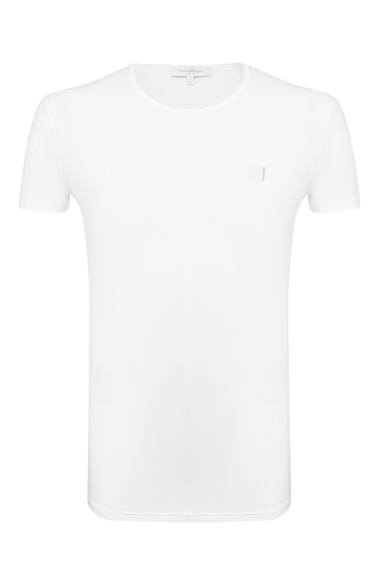 Хлопковая футболка с круглым вырезом ZEGNA, арт. N2M200010, фото 1