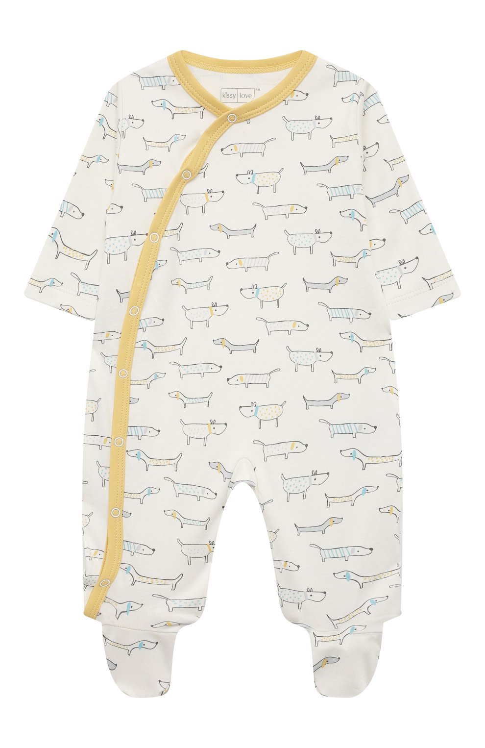 Хлопковый комбинезон KISSY KISSY разноцветного цвета по цене 7995 руб., арт. XNQ00028N, фото 1 Хлопковый комбинезон KISSY KISSY, арт. XNQ00028N, фото 1