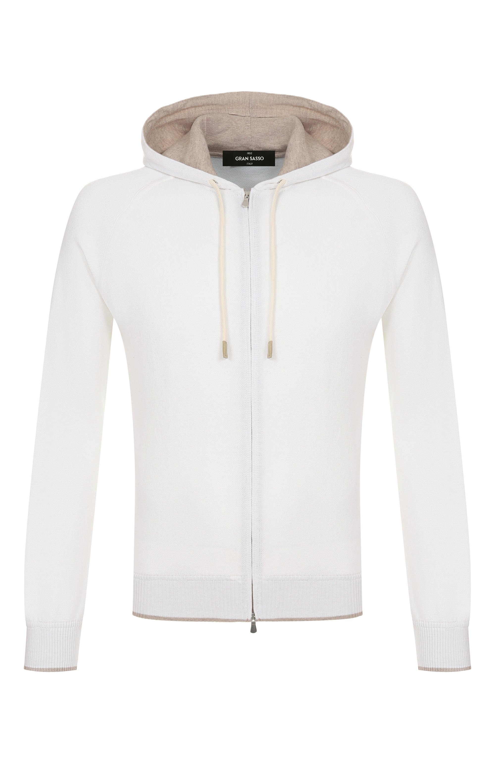 Кардиган из хлопка и кашемира GRAN SASSO белого цвета по цене 49950 руб., арт. 57190/23202, фото 1 Кардиган из хлопка и кашемира GRAN SASSO, арт. 57190/23202, фото 1