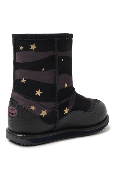 Сапоги из замши и кожи EMU AUSTRALIA синего цвета по цене 8990 руб., арт. K12745, фото 3 Сапоги из замши и кожи EMU AUSTRALIA, арт. K12745, фото 3