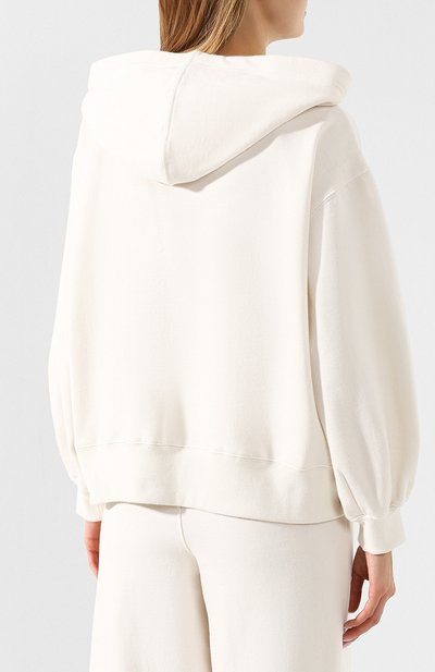 Хлопковое худи 5PREVIEW белого цвета по цене 11400 руб., арт. VPA351, фото 4 Хлопковое худи 5PREVIEW, арт. VPA351, фото 4