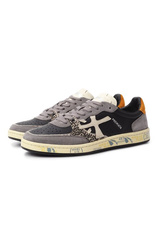 Кожаные кеды BSKT Clay Premiata BSKT CLAY/VAR 7624 Серый BSKT CLAY/VAR 7624