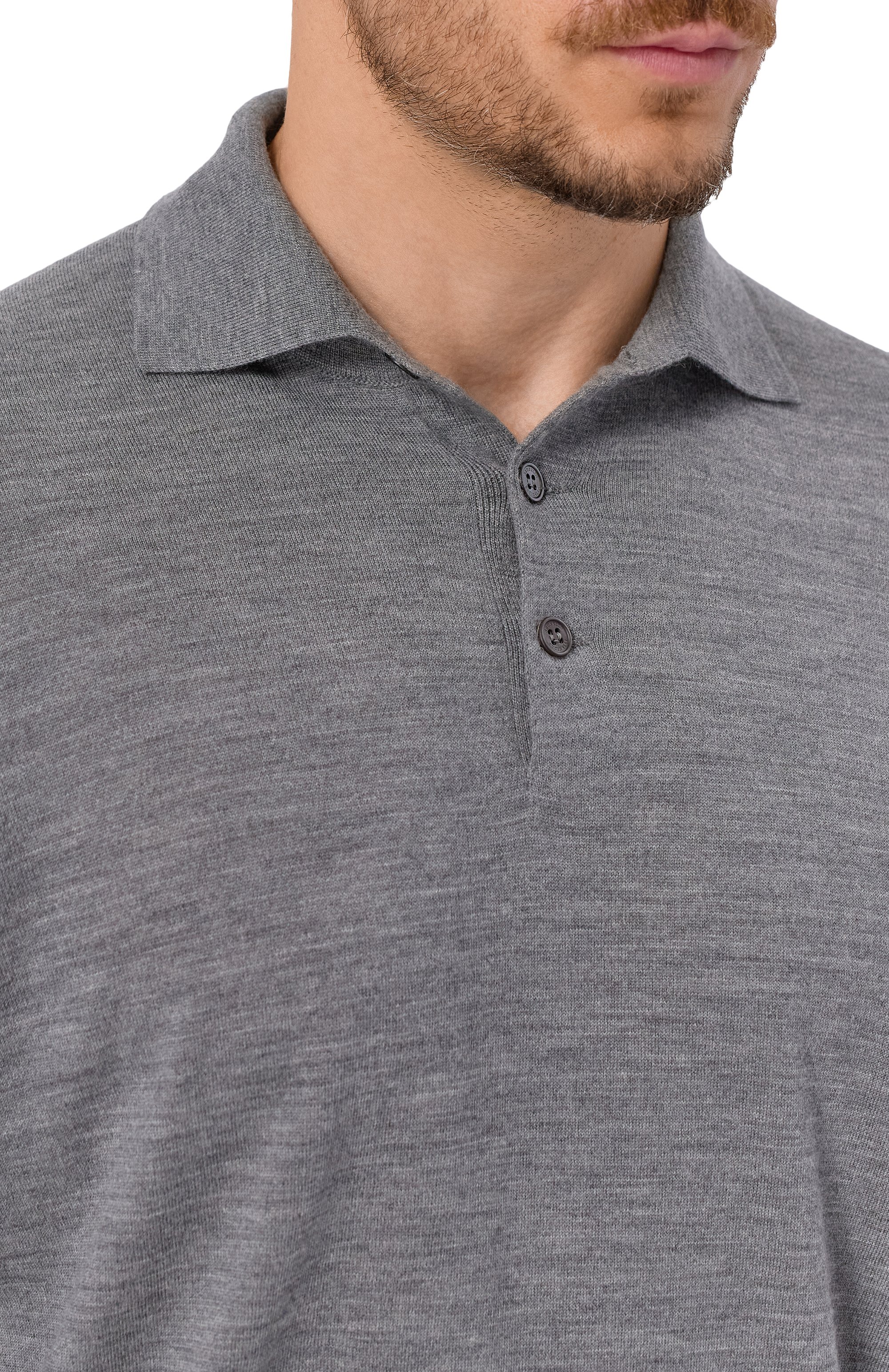 Поло из шерсти и кашемира BRUNELLO CUCINELLI, арт. M2400295, фото 5