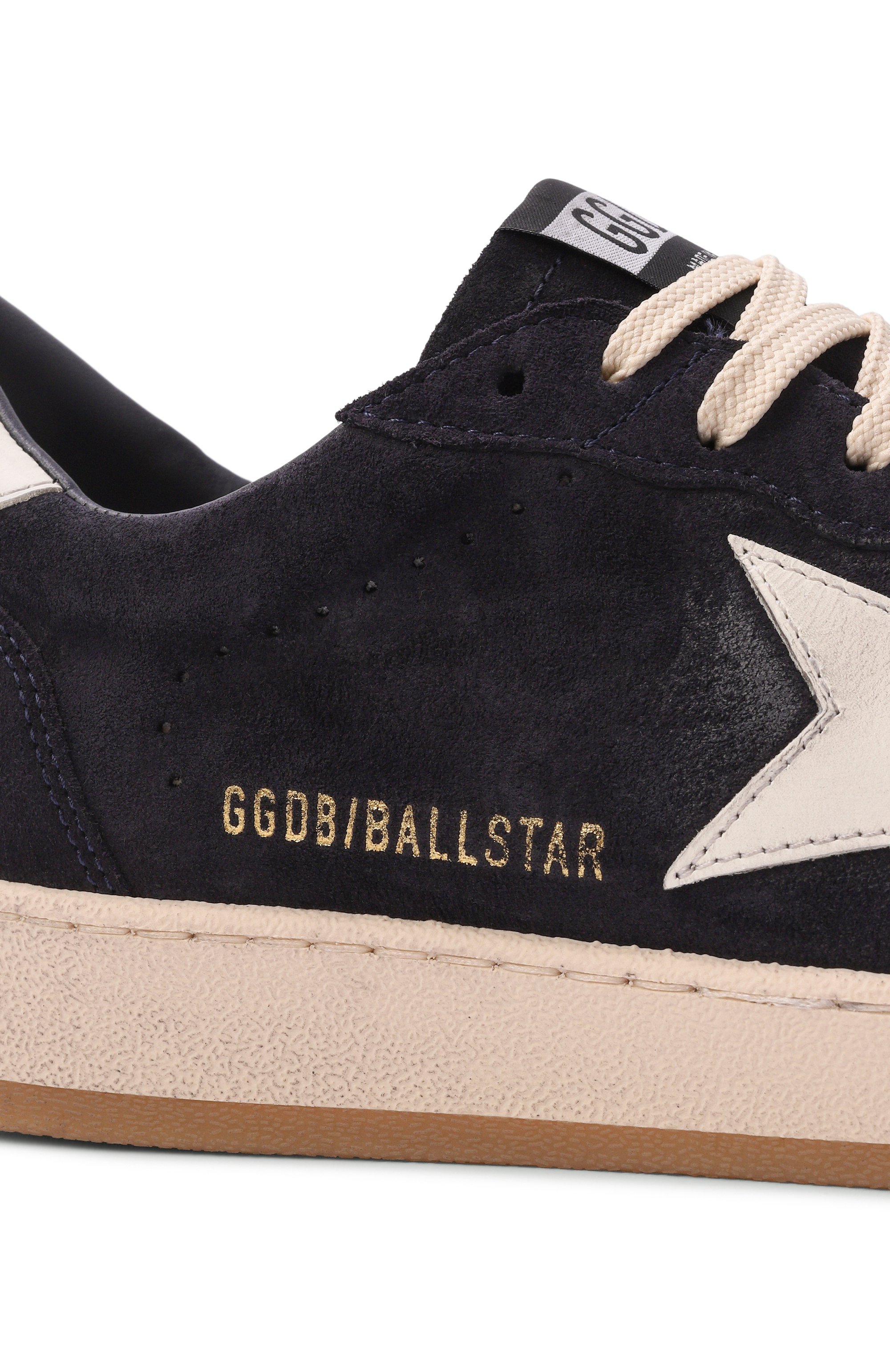 Замшевые кеды ballstar GOLDEN GOOSE DELUXE BRAND темно-синего цвета по цене 68200 руб., арт. GMF00117.F008721, фото 7 Замшевые кеды ballstar GOLDEN GOOSE DELUXE BRAND, арт. GMF00117.F008721, фото 7