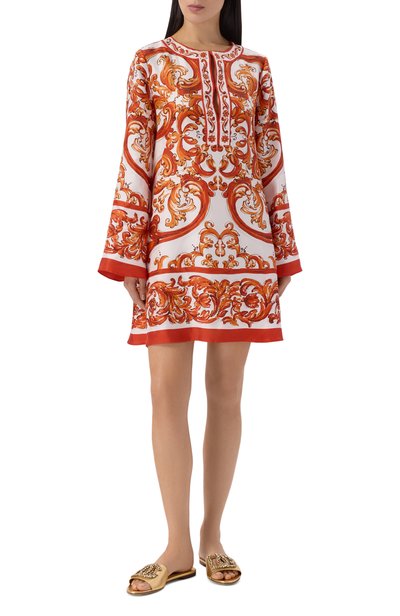 Кожаные шлепанцы DOLCE & GABBANA золотого цвета по цене 155000 руб., арт. CQ0697/A3M00, фото 3 Кожаные шлепанцы DOLCE & GABBANA, арт. CQ0697/A3M00, фото 3