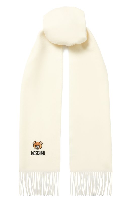 Шерстяной шарф Moschino 50124/M5783 Кремовый 50124/M5783