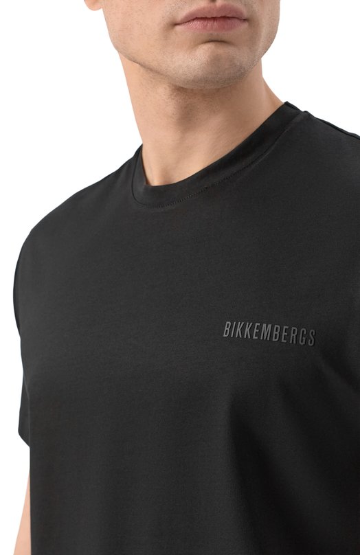 Хлопковая футболка Dirk Bikkembergs BMT1693 Чёрный  BMT1693 Фото 5