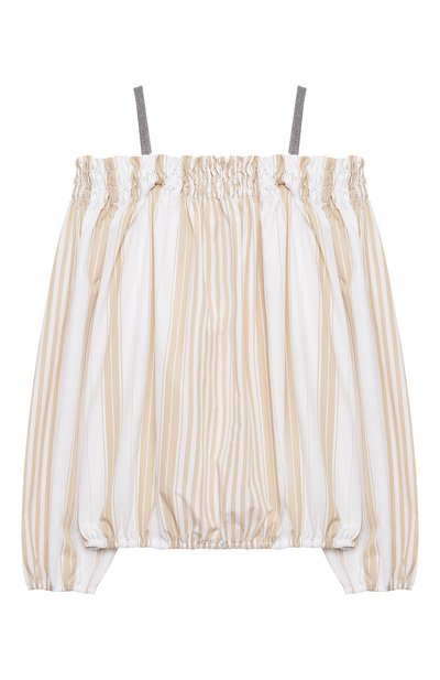 Хлопковый топ BRUNELLO CUCINELLI, арт. BH171T264C, фото 2