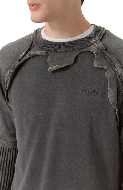 Хлопковый джемпер DIESEL, арт. A18898/0NKCQ, фото 5