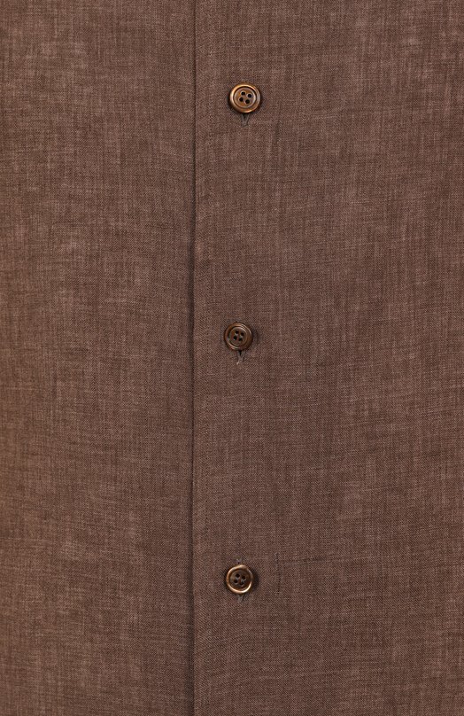 Льняная рубашка Brioni SCFH0L-P9111 Коричневый  SCFH0L-P9111 Фото 6
