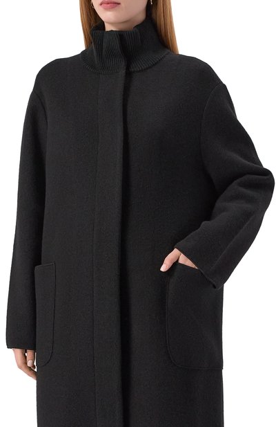 Пальто из шерсти и хлопка EMPORIO ARMANI, арт. EW001234/AF19926, фото 5