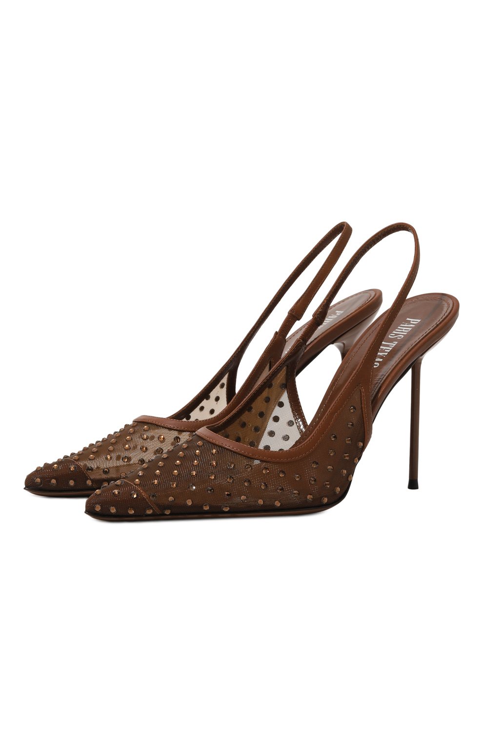 Текстильные туфли lidia 105 PARIS TEXAS коричневого цвета по цене 69100 руб., арт. PX1490/XTMSC, фото 1 Текстильные туфли lidia 105 PARIS TEXAS, арт. PX1490/XTMSC, фото 1