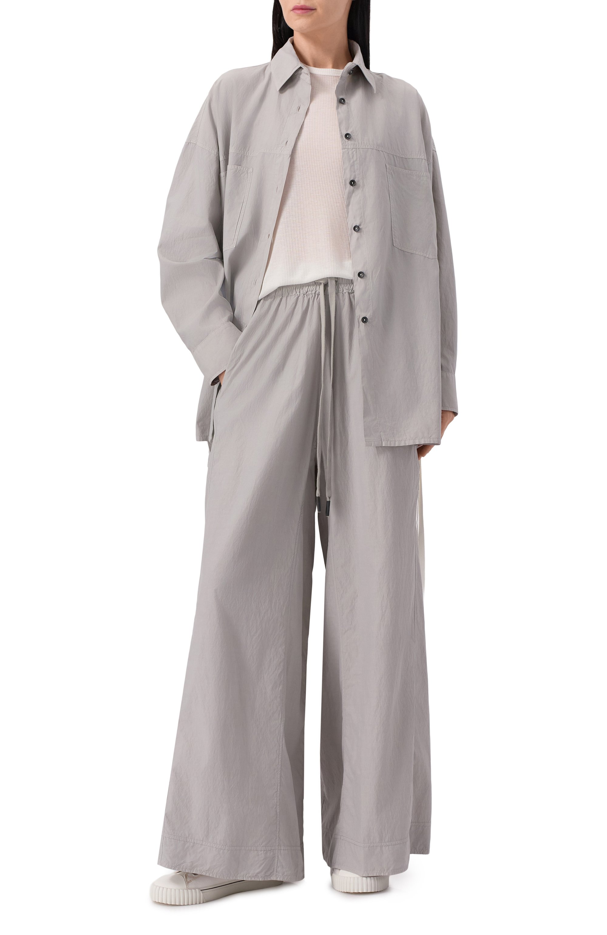 Рубашка ANDREA YA'AQOV серого цвета по цене 57650 руб., арт. 25WHAR67, фото 2 Рубашка ANDREA YA'AQOV, арт. 25WHAR67, фото 2