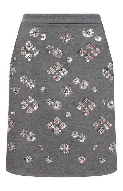 Женская юбка из вискозы с отделкой пайетками WEEKEND MAX MARA, арт. M0NZA
