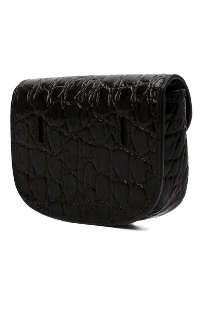 Поясная сумка SAINT LAURENT темно-коричневого цвета по цене 96650 руб., арт. 634922/1ZQ0W, фото 4 Поясная сумка SAINT LAURENT, арт. 634922/1ZQ0W, фото 4