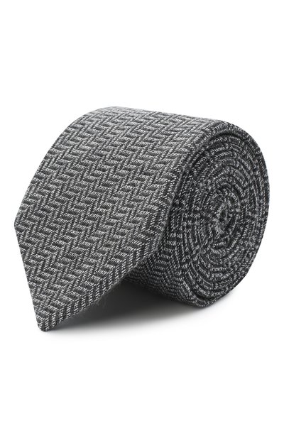 Мужской галстук из шелка и кашемира CANALI, арт. 70/HX02934