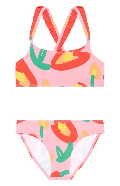 Детского раздельный купальник STELLA MCCARTNEY розового цвета по цене 12350 руб., арт. TYCB35 | Фото 1 Раздельный купальник STELLA MCCARTNEY, арт. TYCB35