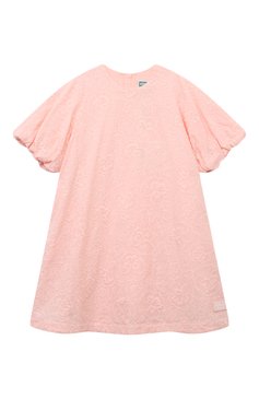 Детское хлопковое платье KENZO светло-розового цвета, арт. K60223/6-12 | Фото 1 (Материал подклада: Хлопок; Рукава: Короткие; Материал внешний: Хлопок; Случай: Повседневный; Девочки Кросс-КТ: Платье-одежда; Автоматизация состава: Проставлено; Автоматизация ТО: Проставлено; Ростовка одежда: 8 лет | 128 см, 12 лет | 152 см, 6 лет | 116 см, 10 - 11 лет | 140 - 146см)