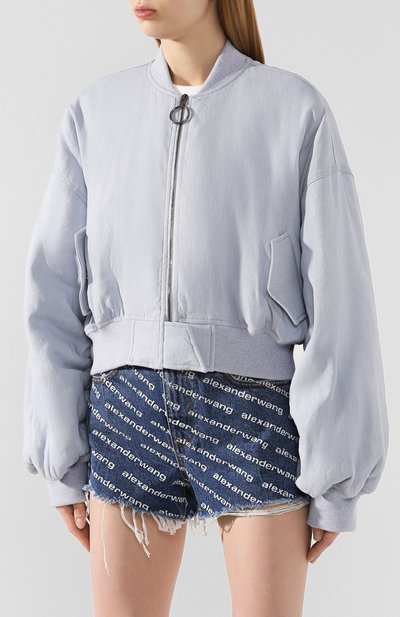 Бомбер из смеси льна и вискозы OFF-WHITE, арт. 0WEA200S20FAB0024001, фото 3