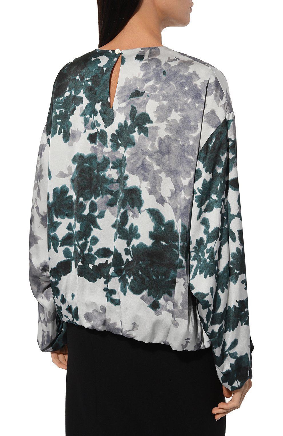Блузка из вискозы DRIES VAN NOTEN зеленого цвета по цене 77550 руб., арт. 232-010750-7140, фото 4 Блузка из вискозы DRIES VAN NOTEN, арт. 232-010750-7140, фото 4