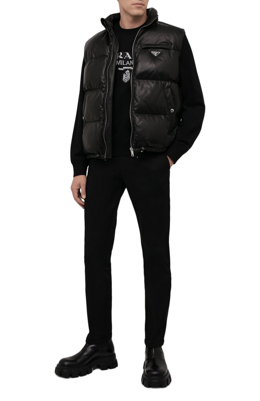 Кожаный жилет PRADA, арт. UPT105-JHI-F0002, фото 2