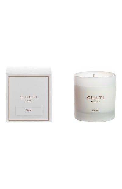Ароматическая свеча bianco fiqum (270g) CULTI MILANO бесцветного цвета по цене 9210 руб., арт. 8050534796520, фото 2 Ароматическая свеча bianco fiqum (270g) CULTI MILANO, арт. 8050534796520, фото 2