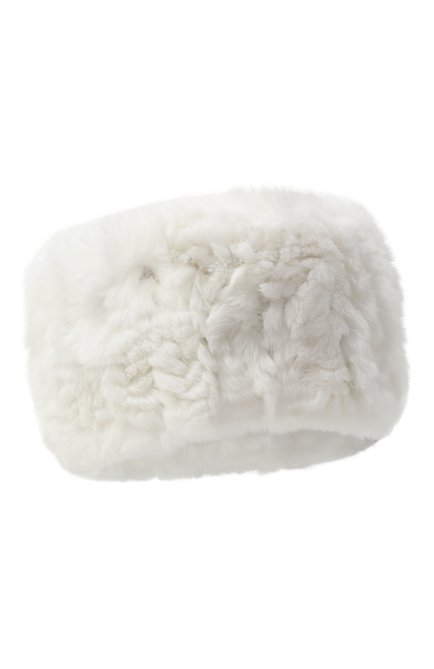 Женская меховой ободок из кролика YVES SALOMON, арт. 23WAA100XXKREX