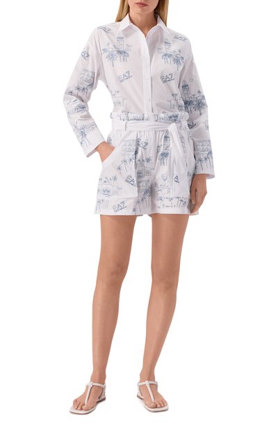 Хлопковая рубашка EA7, арт. 7W001025/AF21126, фото 2