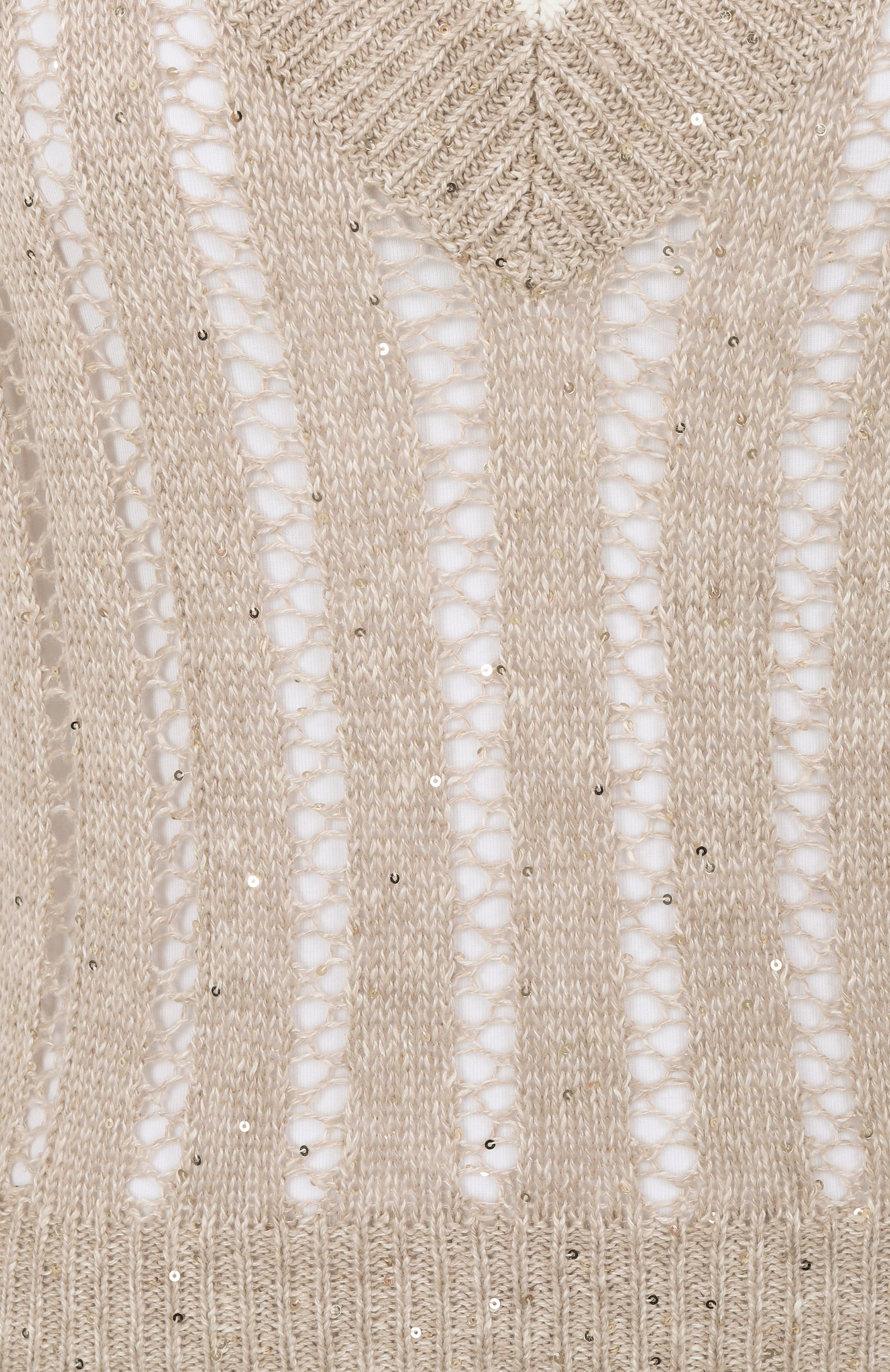 Льняной жилет BRUNELLO CUCINELLI бежевого цвета по цене 125500 руб., арт. MC0559412, фото 6 Льняной жилет BRUNELLO CUCINELLI, арт. MC0559412, фото 6