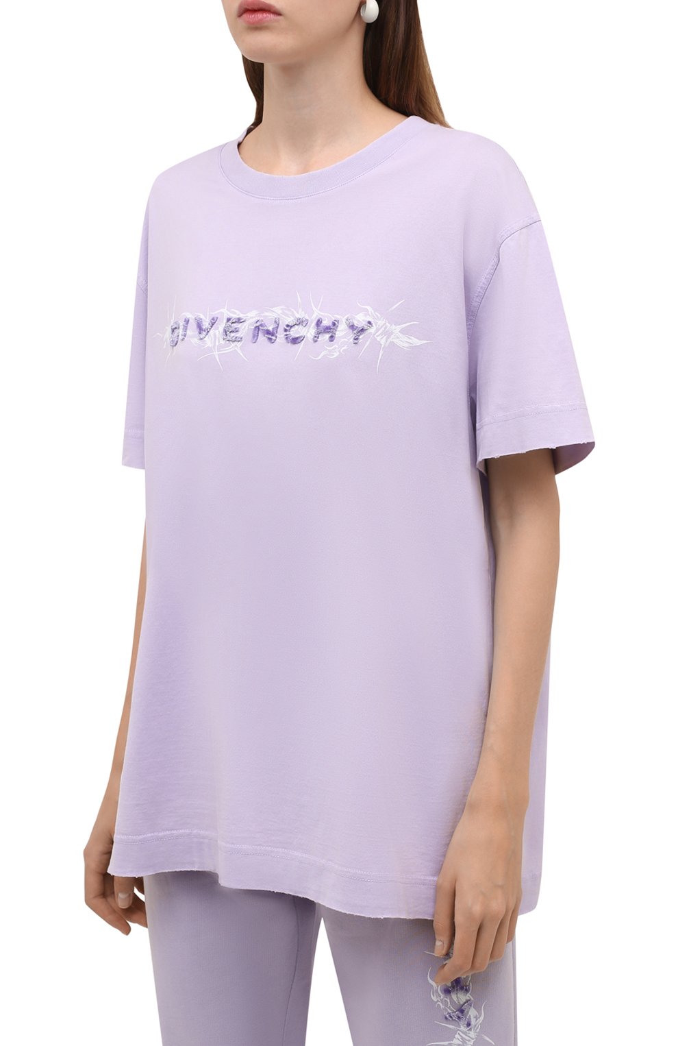 Хлопковая футболка GIVENCHY, арт. BW707Z3Z77, фото 3