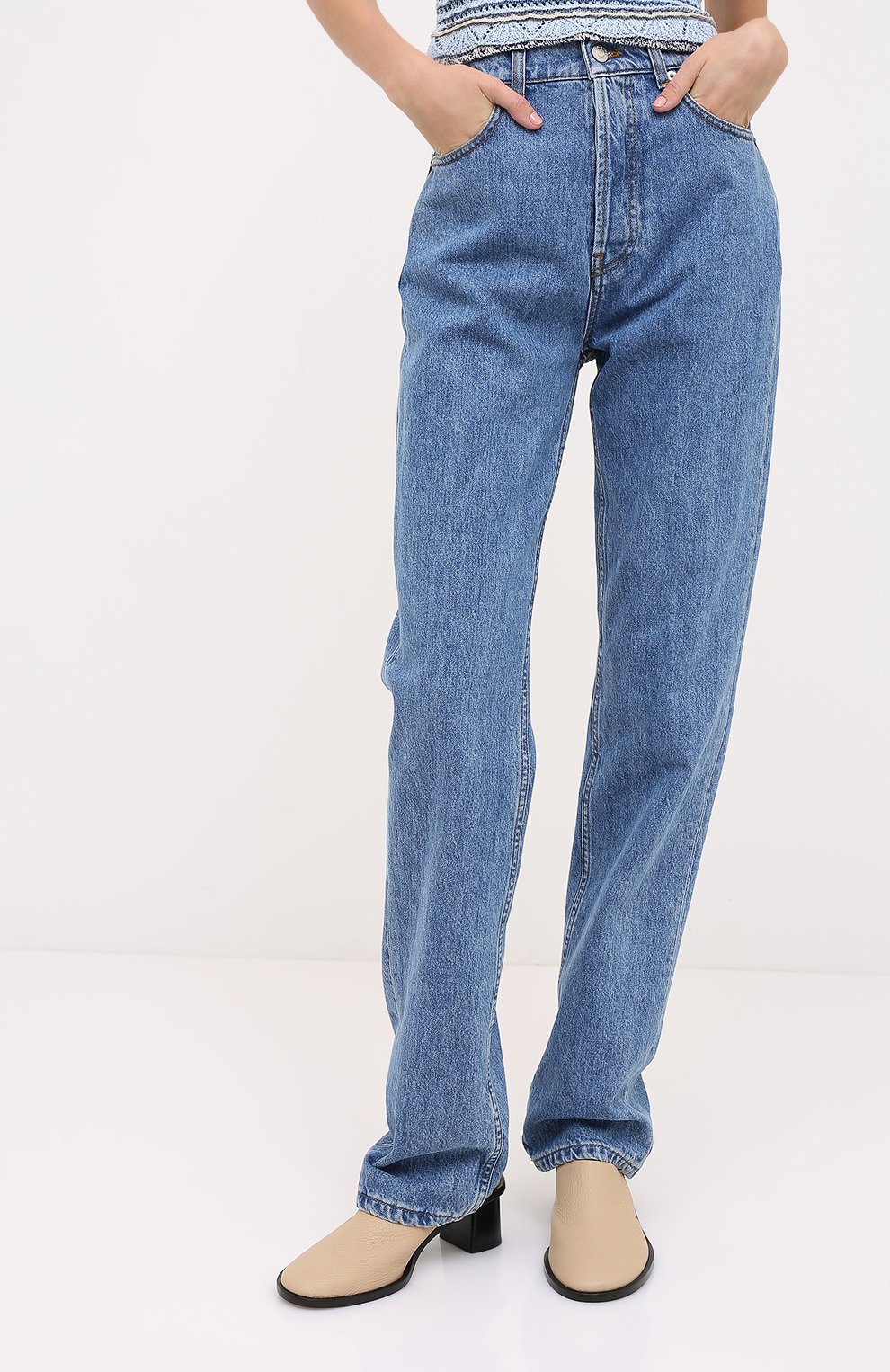 Джинсы NANUSHKA, арт. CH0_MEDIUM BLUE_RIGID DENIM, фото 3