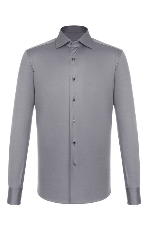 Хлопковая сорочка MVST SLIM/GABRIELLE/R0UND/1628-JERSEY (INTERL0CK) Серый SLIM/GABRIELLE/R0UND/1628-JERSEY (INTERL0CK)