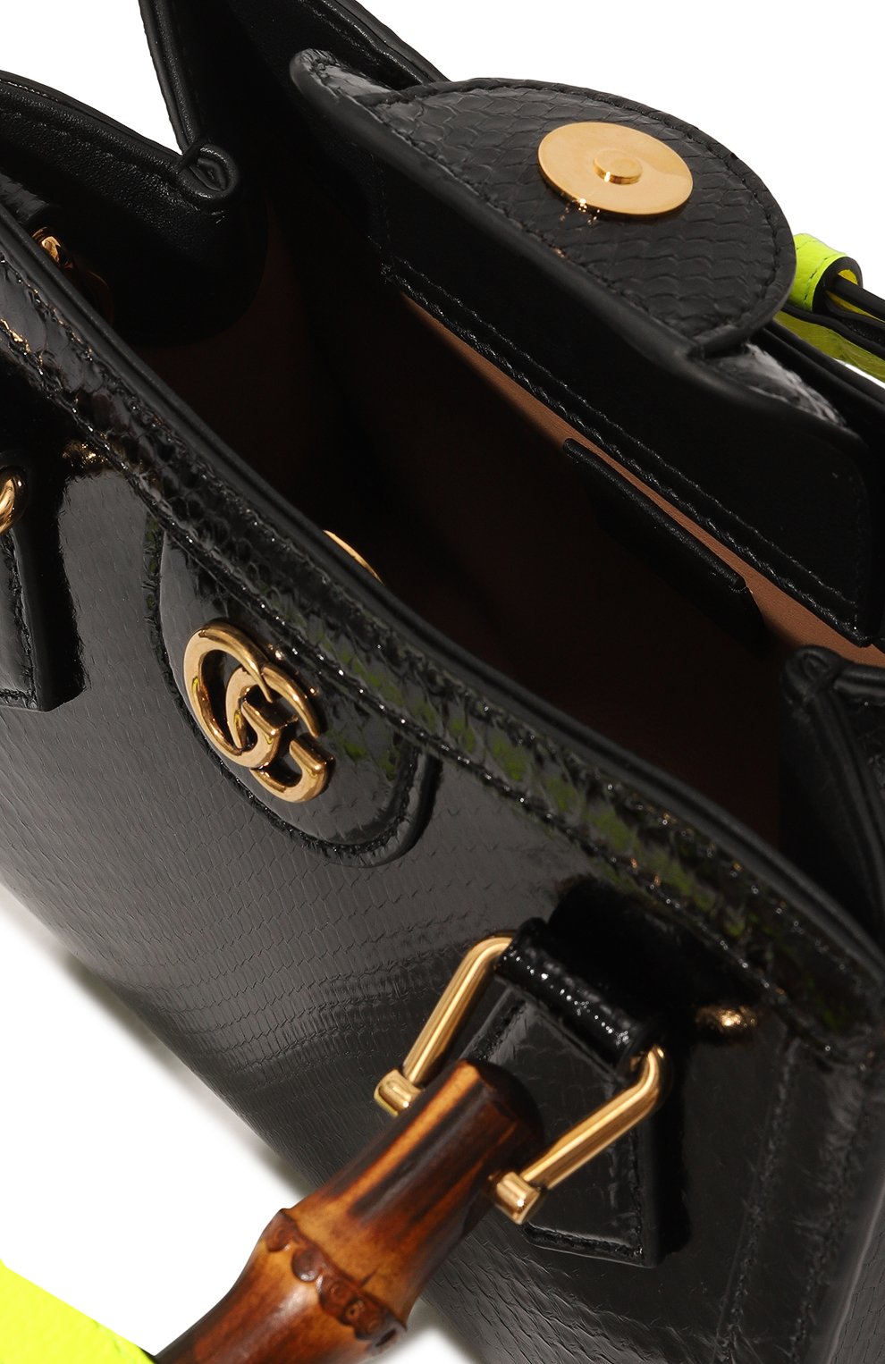 Сумка-тоут diana mini из кожи питона GUCCI, арт. 655661 L2DPT, фото 5