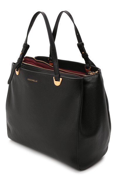 Сумка lea COCCINELLE черного цвета по цене 38300 руб., арт. E1 I60 18 02 01, фото 4 Сумка lea COCCINELLE, арт. E1 I60 18 02 01, фото 4