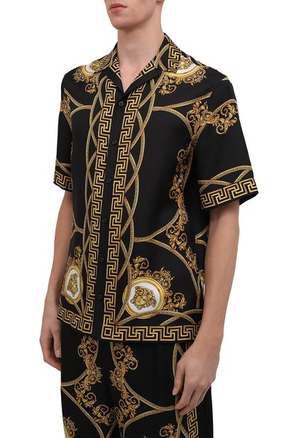 Шелковая рубашка VERSACE, арт. 1003926/1A03043, фото 3