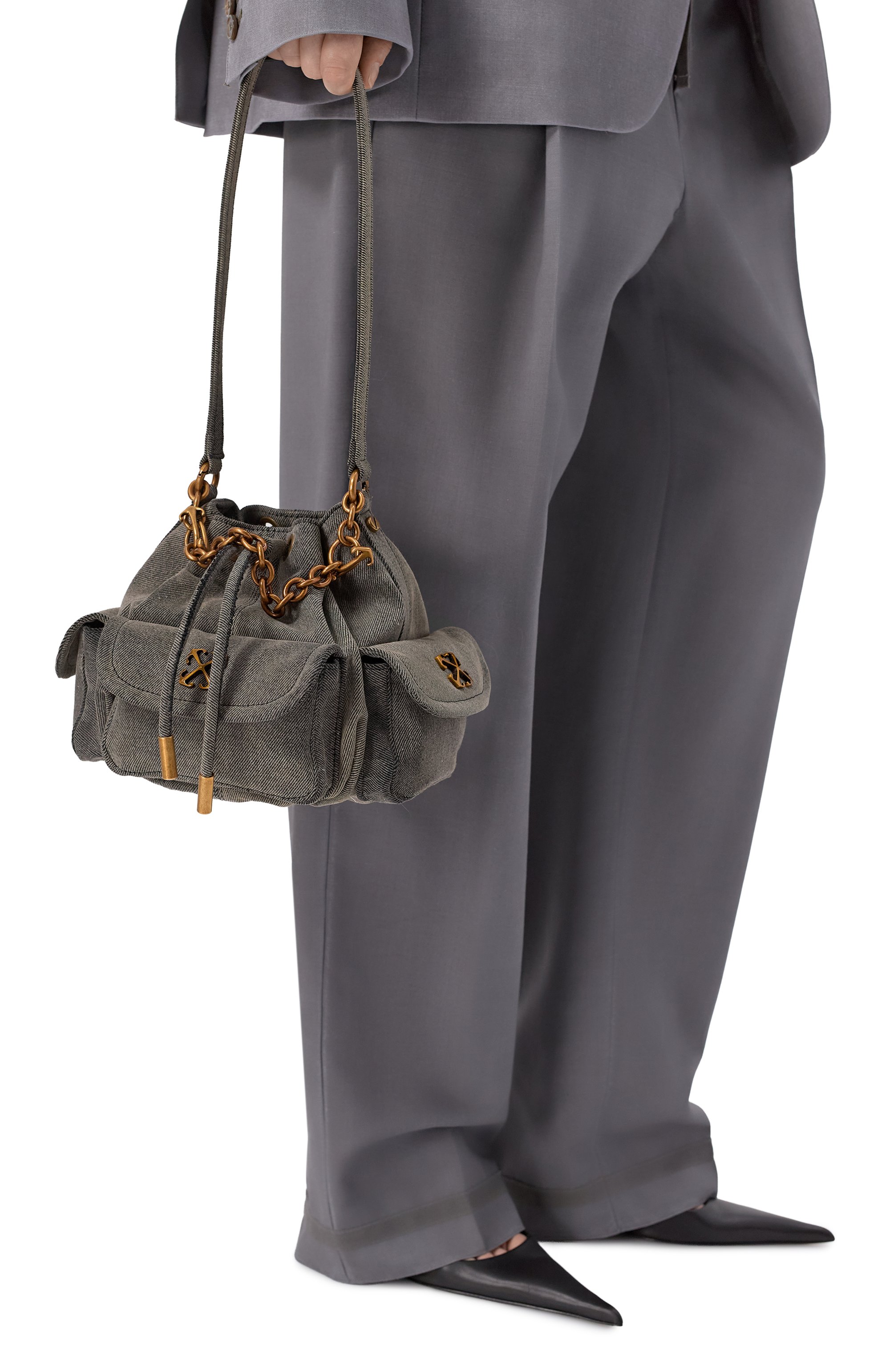 Сумка dumbo bucket OFF-WHITE, арт. 0WMY002F25DEN002, фото 2