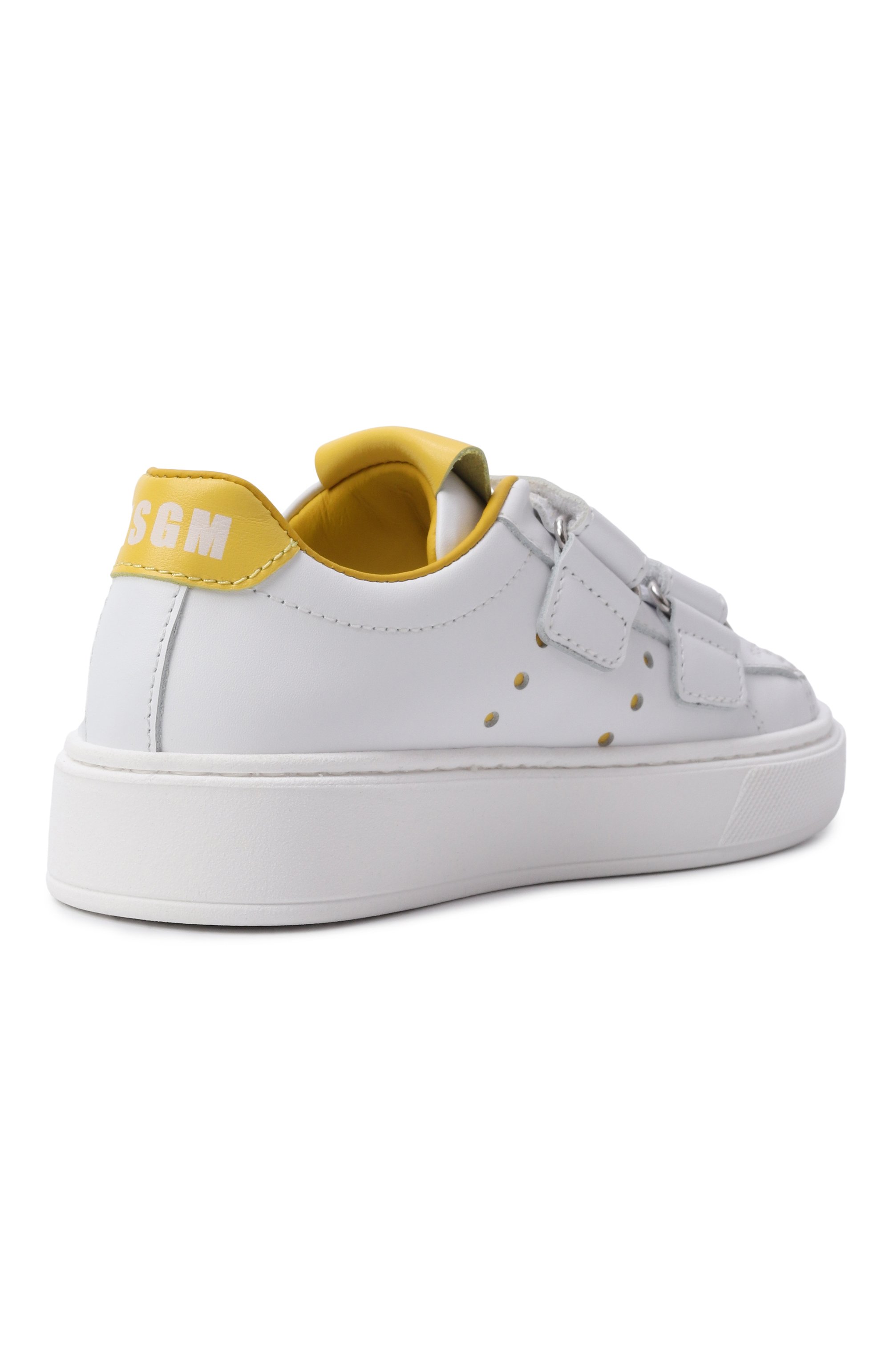 Кожаные кеды MSGM KIDS, арт. 82490/VAR1_001, фото 3