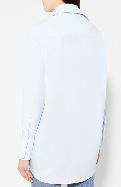 Рубашка из смеси хлопка и шелка VINCE, арт. V549912107, фото 4