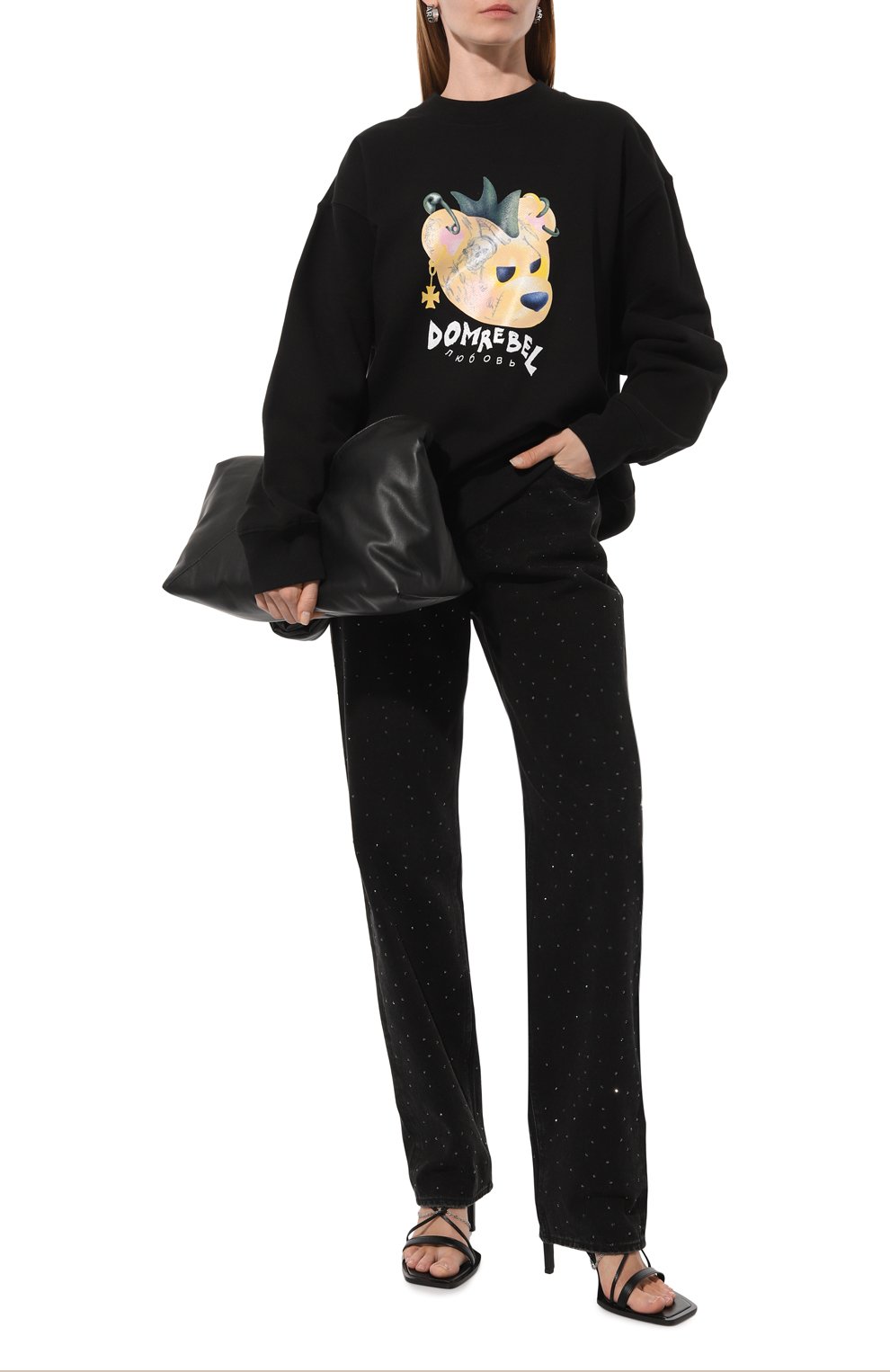 Хлопковый свитшот DOMREBEL, арт. PIERCINGS/SWEATSHIRT, фото 2