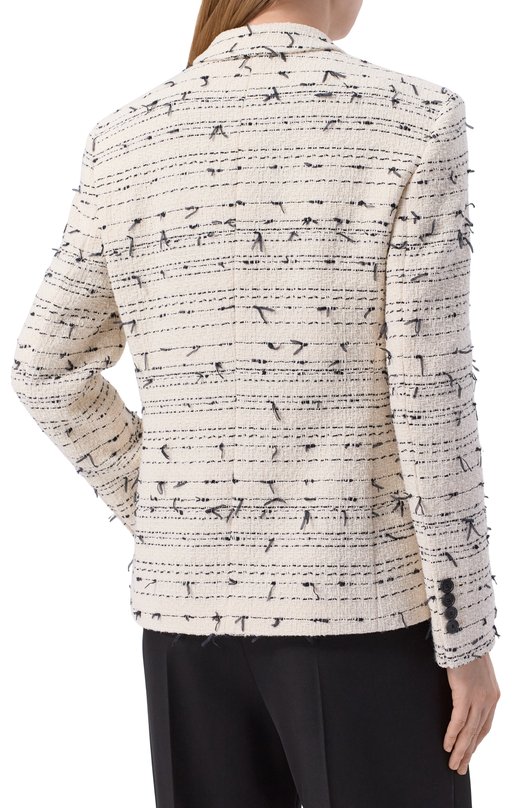 Твидовый жакет BOSS 50553674 Чёрно-белый  50553674 Фото 4