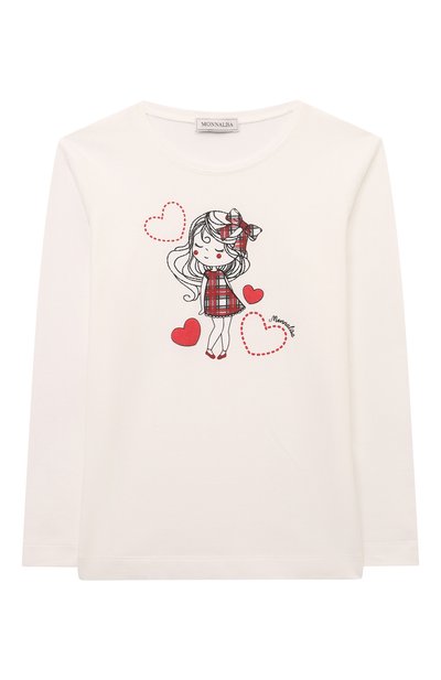 Хлопковый лонгслив MONNALISA, арт. 11D641