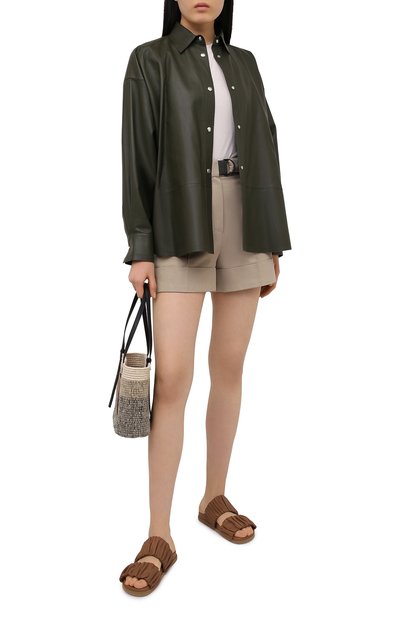 Кожаные шлепанцы SANTONI, арт. WHYE59411FPGTPPTC31, фото 2